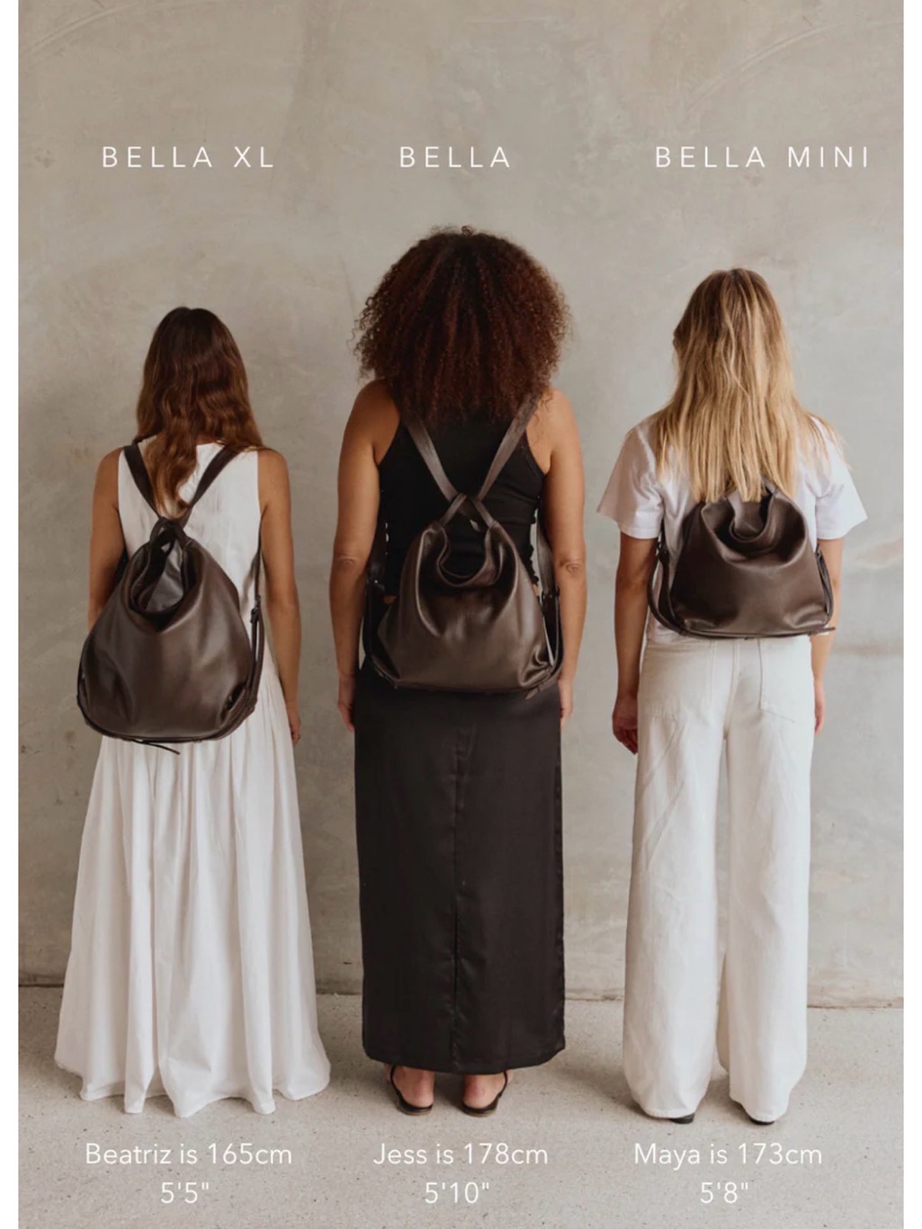 Abella Bella Backpack Tote - Milk Chocolate